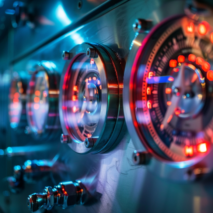 Close up foto luchtkwaliteitssensor